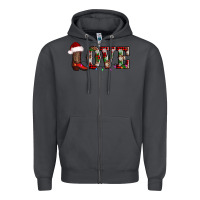 Smoke love christmas boots Zipper Hoodie - AdoDesignShop