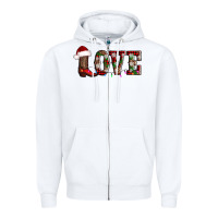 White love christmas boots Zipper Hoodie - AdoDesignShop