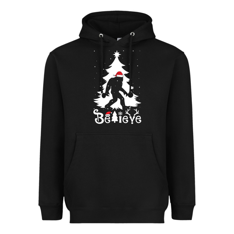 Bigfoot Christmas Shirt Heavyweight Hoodie by DesigneFamous | Teevron