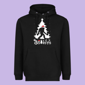 Bigfoot Christmas Shirt Heavyweight Hoodie Designed By Designefamous
