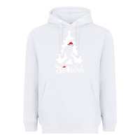White bigfoot christmas shirt Heavyweight Hoodie - DesigneFamous
