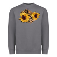 Storm sunflower leopard patch Heavyweight Sweatshirt - AdoDesignShop