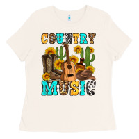 Bone country music western olivia Ladies Tee - OliviaCreatesArt
