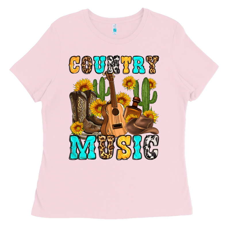 Country Music Western Olivia Ladies Tee by OliviaCreatesArt | Teevron