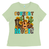 Matcha country music western olivia Ladies Tee - OliviaCreatesArt