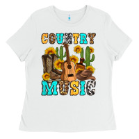 White country music western olivia Ladies Tee - OliviaCreatesArt