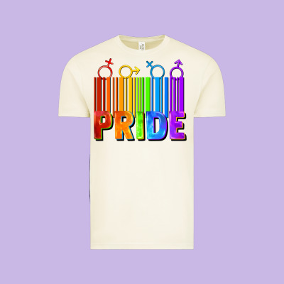 Pride Barcode Vintage Tee Designed By Fadigitalartstudio