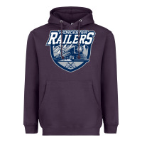 Plum worcester railers Heavyweight Hoodie - DesigneFamous