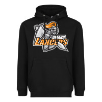 Black omaha lancers Heavyweight Hoodie - DesigneFamous