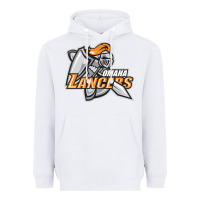 White omaha lancers Heavyweight Hoodie - DesigneFamous