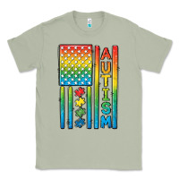 Matcha Autism American Flag Classic Tee - CowGirlArtShop
