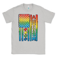 Moon Dust Autism American Flag Classic Tee - CowGirlArtShop