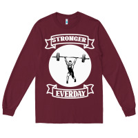 Burgundy Stronger Everday Long Sleeve Tee - Bettercallsaul
