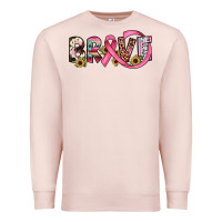 Pale Pink brave cancer awareness ribbon Premium Sweatshirt - JahusDesignShop