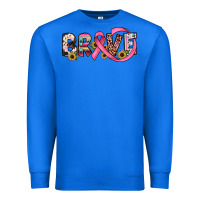 True Royal brave cancer awareness ribbon Premium Sweatshirt - JahusDesignShop
