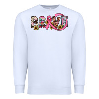 White brave cancer awareness ribbon Premium Sweatshirt - JahusDesignShop