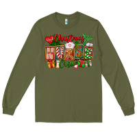Army Green Christmas Nurse Crew Long Sleeve Tee - FaDigitalArtStudio