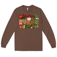Chestnut Christmas Nurse Crew Long Sleeve Tee - FaDigitalArtStudio