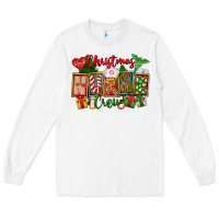 White Christmas Nurse Crew Long Sleeve Tee - FaDigitalArtStudio