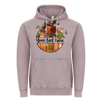 Vintage Zinc preview customize floral pumpkin Vintage Hoodie - BundleAndBundleShop