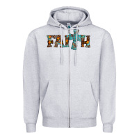Heather Grey faith thanksgiving cross Zipper Hoodie - AdoDesignShop