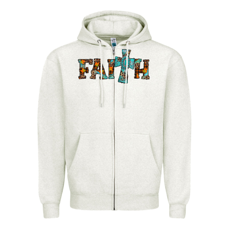 Faith Thanksgiving Cross Zipper Hoodie by AdoDesignShop | Teevron