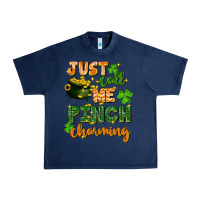 Navy Just call me pinch charming St. Patricks Day Urban Heavy Tee - FaDigitalArtStudio