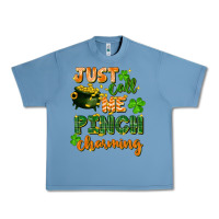 Pebble Blue Just call me pinch charming St. Patricks Day Urban Heavy Tee - FaDigitalArtStudio