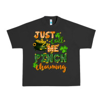 Pigment Black Just call me pinch charming St. Patricks Day Urban Heavy Tee - FaDigitalArtStudio