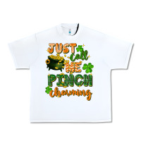 White Just call me pinch charming St. Patricks Day Urban Heavy Tee - FaDigitalArtStudio
