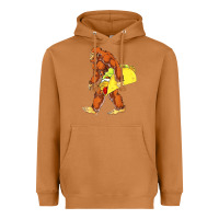 Meerkat bigfoot carrying taco Heavyweight Hoodie - DesigneFamous