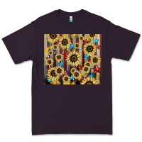 Plum America flag sunflower star tumbler Premium Tee - HowdyJamesFarm
