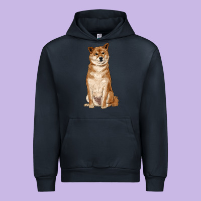 Shiba Inu Urban Hoodie Designed By Ranaportraitstore