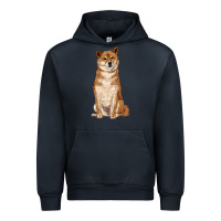 Navy shiba inu Urban Hoodie - RanaPortraitStore