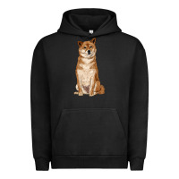 Pigment Black shiba inu Urban Hoodie - RanaPortraitStore