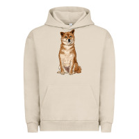Pigment French Oak shiba inu Urban Hoodie - RanaPortraitStore