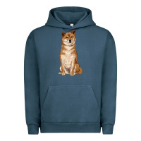 Pigment Midnight Navy shiba inu Urban Hoodie - RanaPortraitStore
