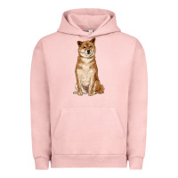 Pigment Salmon shiba inu Urban Hoodie - RanaPortraitStore