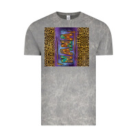 Cloud Rock Leopard nana Vintage Tee - FaDigitalArtStudio