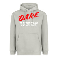 Moon Dust d a r e anti drugs Heavyweight Hoodie - DesigneFamous