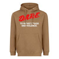 Toasted Coconut d a r e anti drugs Heavyweight Hoodie - DesigneFamous