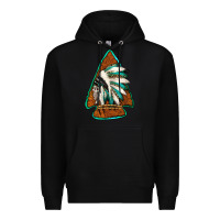 Black indian headdress arrowhead Premium Hoodie - Jasminsmagicworld