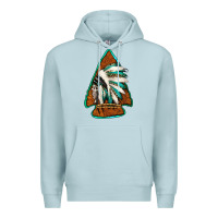 Blue Mist indian headdress arrowhead Premium Hoodie - Jasminsmagicworld