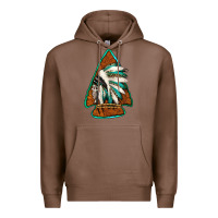 Chestnut indian headdress arrowhead Premium Hoodie - Jasminsmagicworld