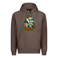 Coffee indian headdress arrowhead Premium Hoodie - Jasminsmagicworld