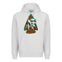 Dove Grey indian headdress arrowhead Premium Hoodie - Jasminsmagicworld