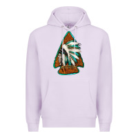 Lilac indian headdress arrowhead Premium Hoodie - Jasminsmagicworld