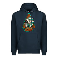 Navy indian headdress arrowhead Premium Hoodie - Jasminsmagicworld
