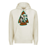 Oatmeal Heather indian headdress arrowhead Premium Hoodie - Jasminsmagicworld
