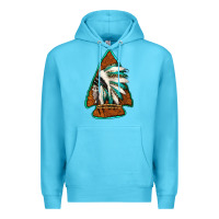 Ocean Blue indian headdress arrowhead Premium Hoodie - Jasminsmagicworld